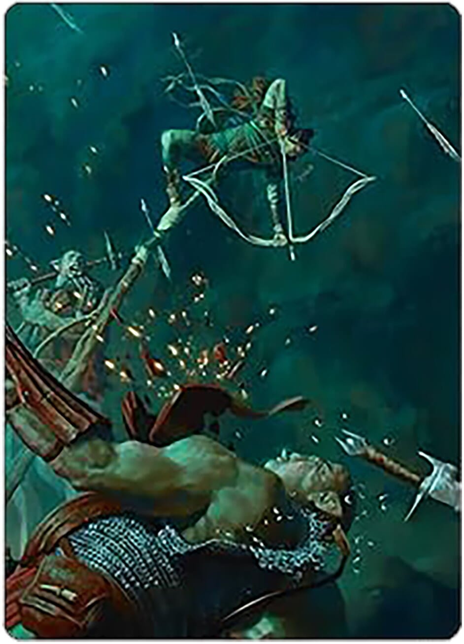 Legolas's Quick Reflexes Art Card [The Lord of the Rings: Tales of Middle-earth Art Series] MTG Single Magic: The Gathering  | Multizone: Comics And Games