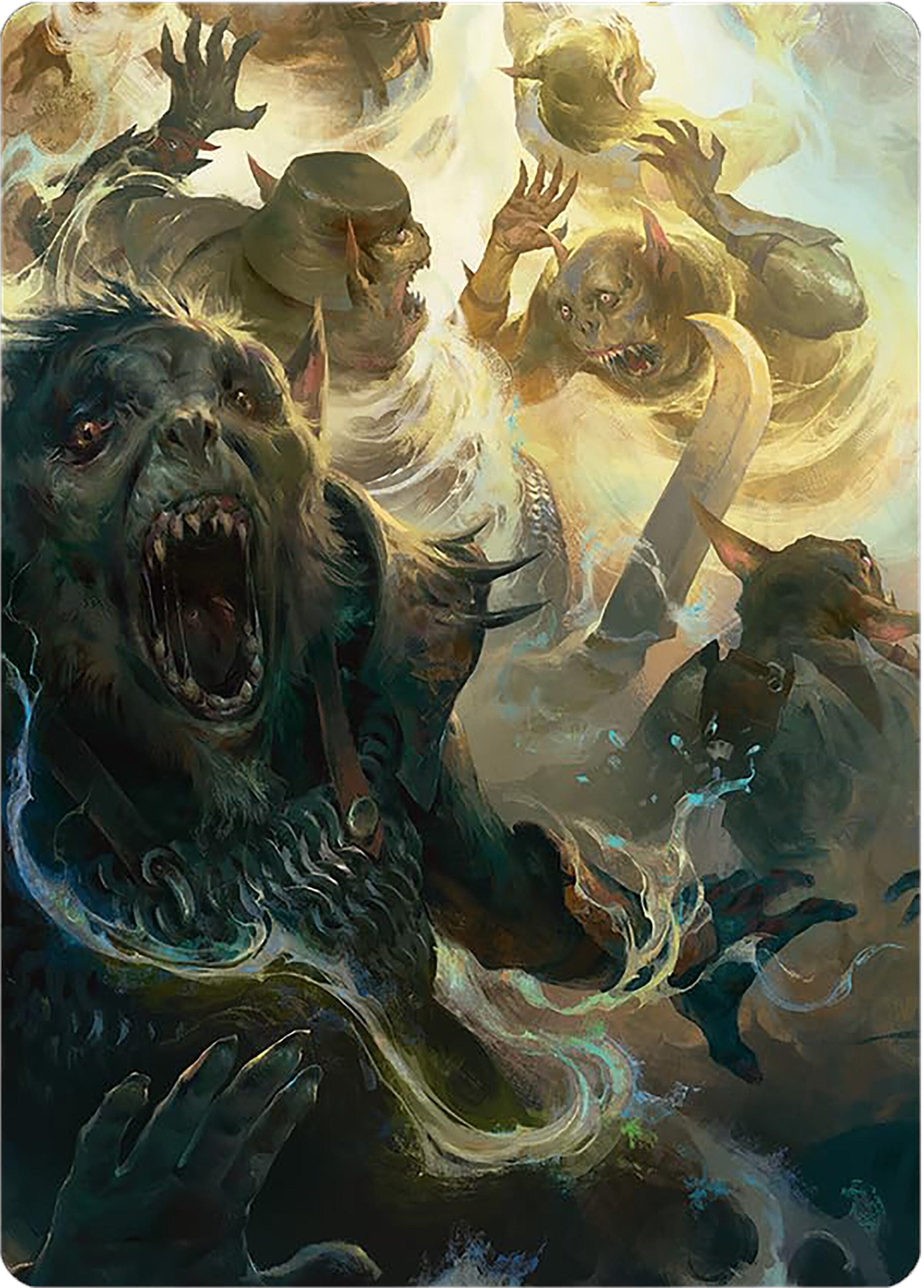 Galadriel's Dismissal Art Card [The Lord of the Rings: Tales of Middle-earth Art Series] MTG Single Magic: The Gathering  | Multizone: Comics And Games
