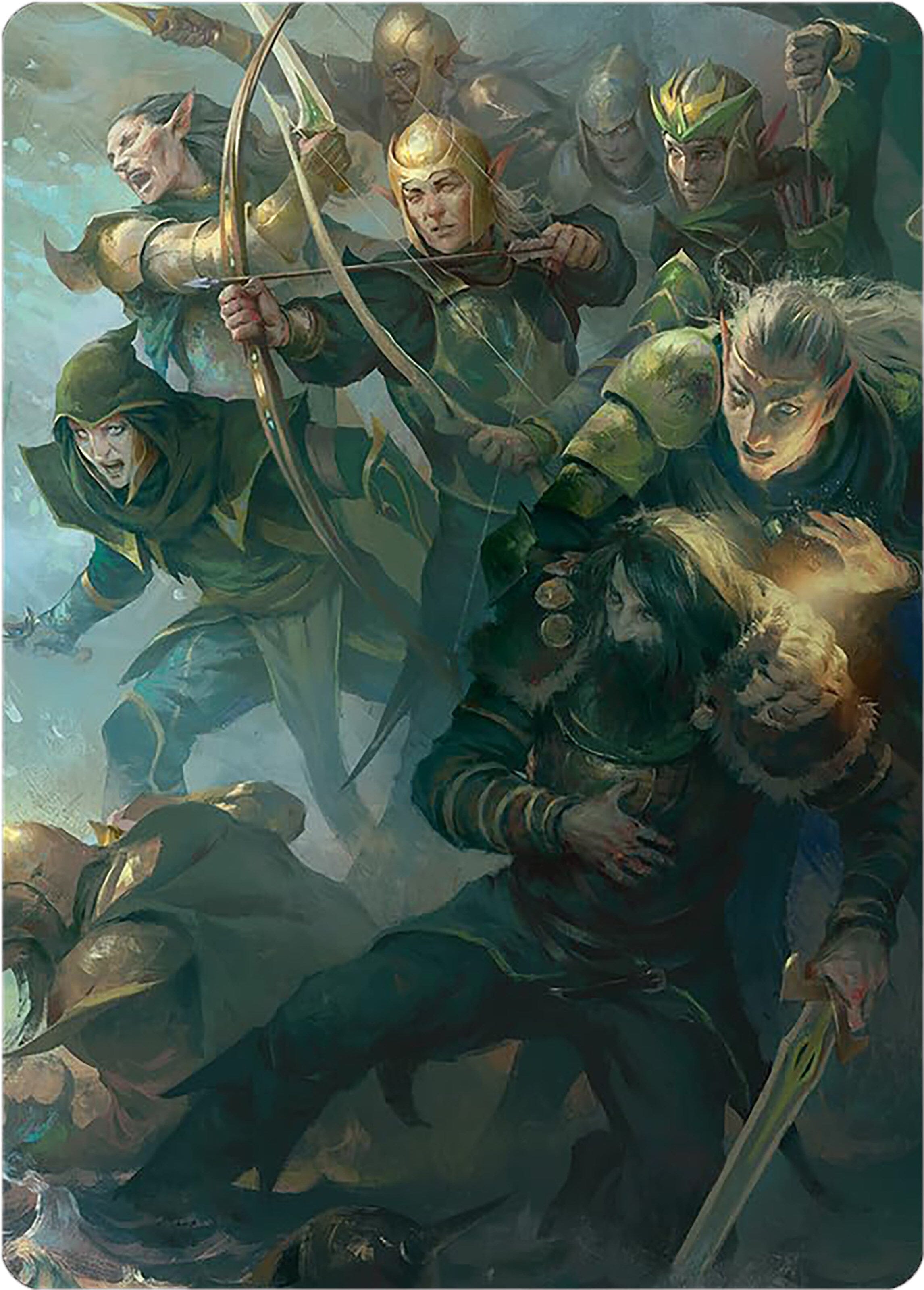 Galadhrim Brigade Art Card [The Lord of the Rings: Tales of Middle-earth Art Series] MTG Single Magic: The Gathering  | Multizone: Comics And Games
