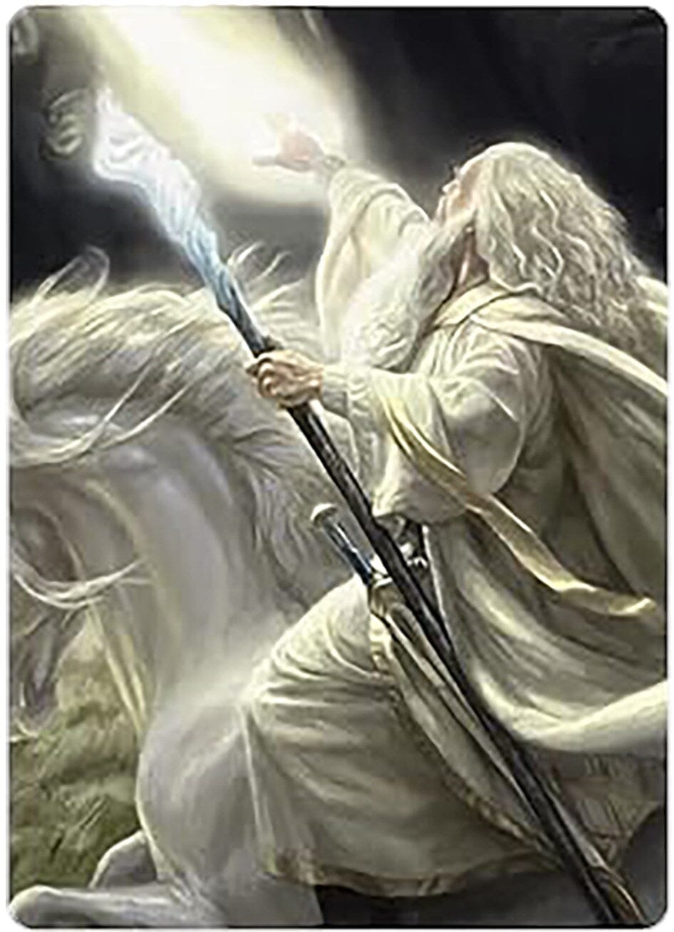 Gandalf of the Secret Fire Art Card [The Lord of the Rings: Tales of Middle-earth Art Series] MTG Single Magic: The Gathering  | Multizone: Comics And Games