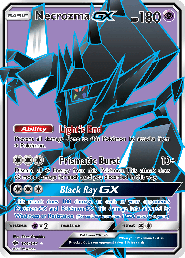Necrozma GX (134/147) [Sun & Moon: Burning Shadows] Pokemon Single Pokémon  | Multizone: Comics And Games