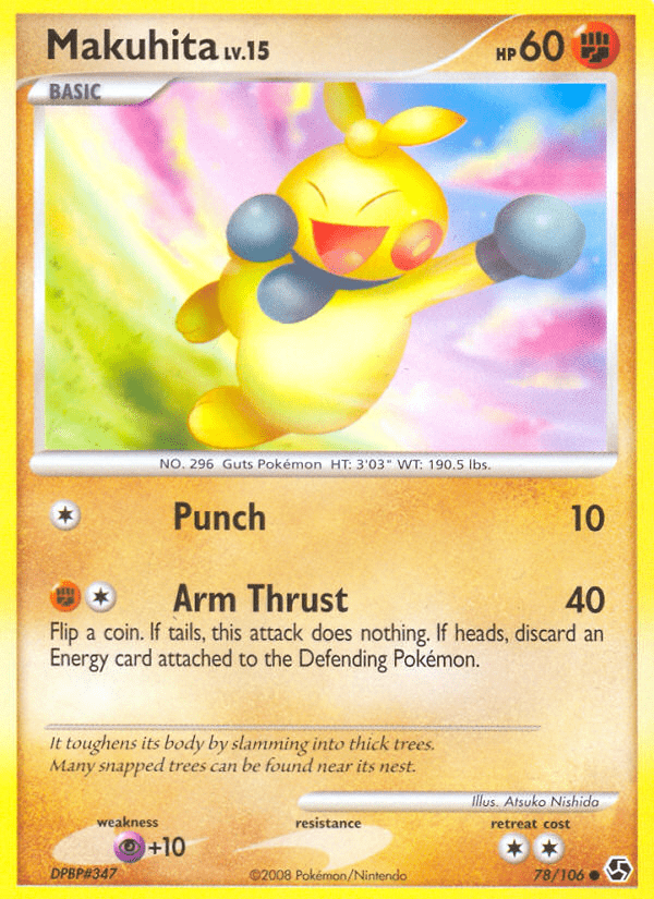 Makuhita (78/106) [Diamond & Pearl: Great Encounters] Pokemon Single Pokémon  | Multizone: Comics And Games