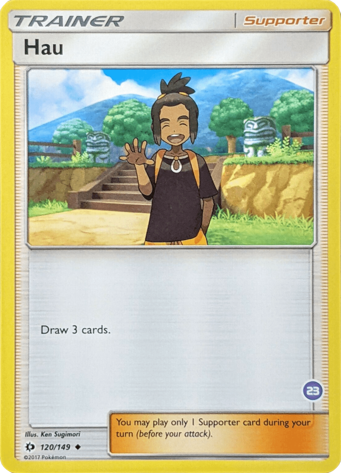 Hau (120/149) (Deck Exclusive #23) [Sun & Moon: Trainer Kit - Alolan Sandslash] Pokemon Single Pokémon  | Multizone: Comics And Games