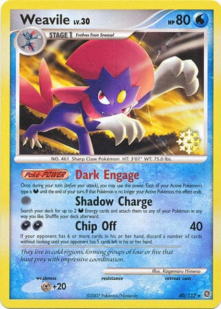 Weavile (40/132) [Countdown Calendar Promos] Pokemon Single Pokémon  | Multizone: Comics And Games
