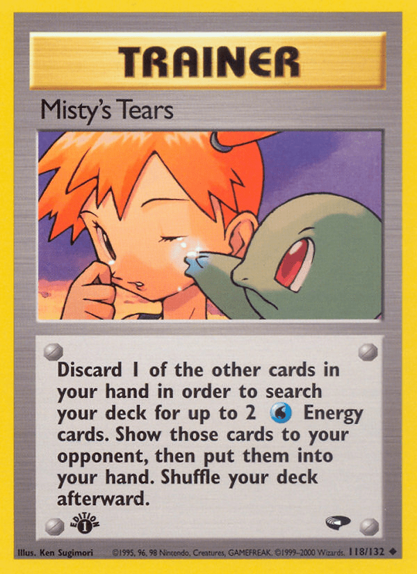 Misty's Tears (118/132) [Gym Challenge 1st Edition] Pokemon Single Pokémon  | Multizone: Comics And Games