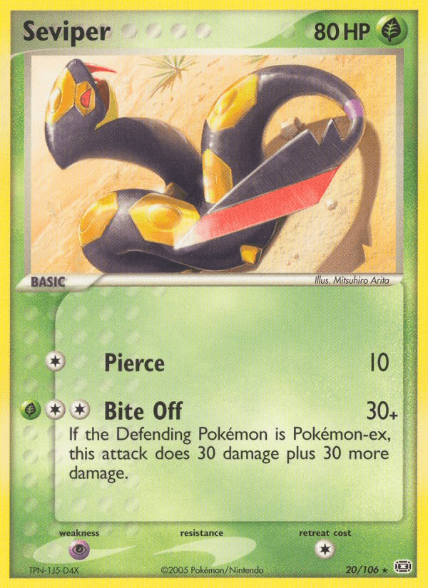 Seviper (20/106) [EX: Emerald] Pokemon Single Pokémon  | Multizone: Comics And Games