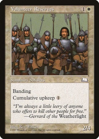 Volunteer Reserves [Weatherlight] MTG Single Magic: The Gathering  | Multizone: Comics And Games