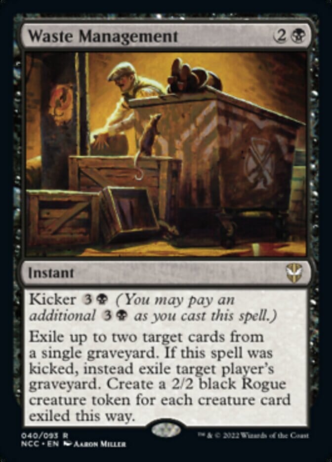 Waste Management [Streets of New Capenna Commander] MTG Single Magic: The Gathering  | Multizone: Comics And Games