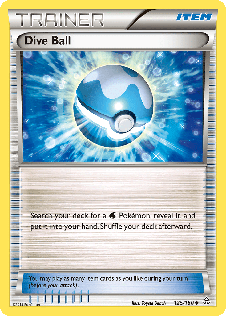 Dive Ball (125/160) [XY: Primal Clash] Pokemon Single Pokémon  | Multizone: Comics And Games