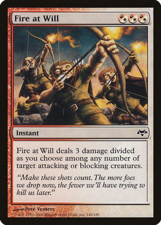 Fire at Will [Eventide] MTG Single Magic: The Gathering  | Multizone: Comics And Games