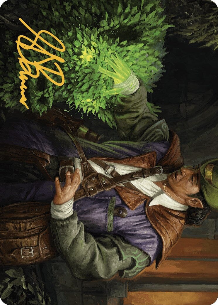 Hedge Whisperer Art Card (Gold-Stamped Signature) [Murders at Karlov Manor Art Series] MTG Single Magic: The Gathering  | Multizone: Comics And Games