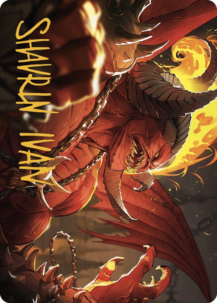 Rakdos, Patron of Chaos Art Card (45/49) (Gold-Stamped Signature) [Murders at Karlov Manor Art Series] MTG Single Magic: The Gathering  | Multizone: Comics And Games
