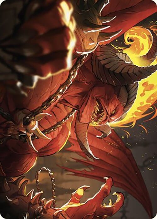 Rakdos, Patron of Chaos Art Card (45/49) [Murders at Karlov Manor Art Series] MTG Single Magic: The Gathering  | Multizone: Comics And Games
