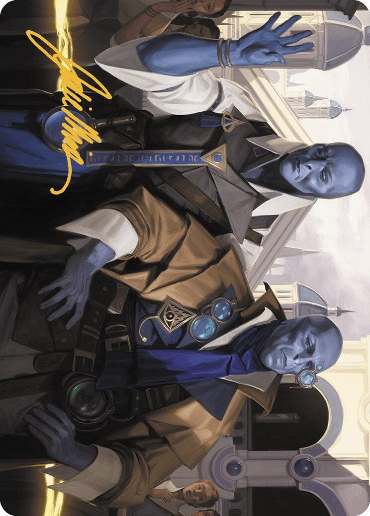 Hotshot Investigators Art Card (Gold-Stamped Signature) [Murders at Karlov Manor Art Series] MTG Single Magic: The Gathering  | Multizone: Comics And Games