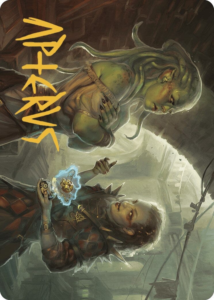 Extract a Confession Art Card (Gold-Stamped Signature) [Murders at Karlov Manor Art Series] MTG Single Magic: The Gathering  | Multizone: Comics And Games