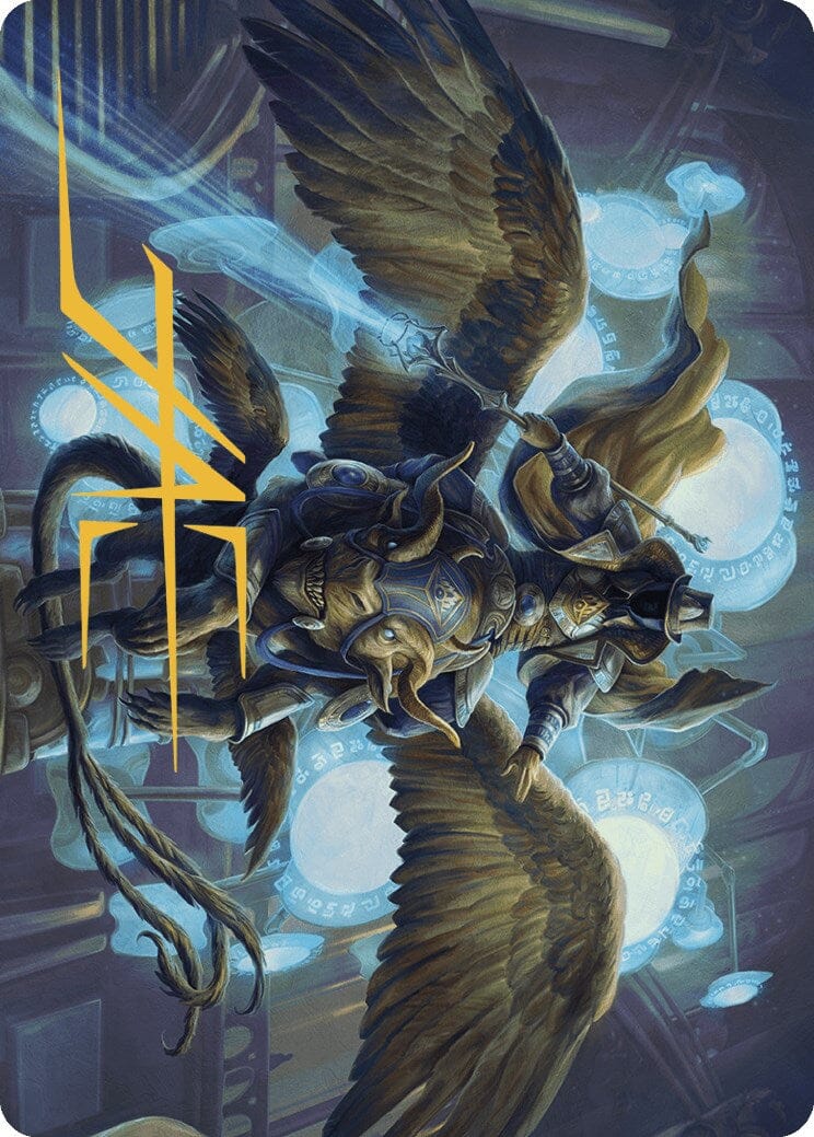 Ezrim, Agency Chief Art Card (Gold-Stamped Signature) [Murders at Karlov Manor Art Series] MTG Single Magic: The Gathering  | Multizone: Comics And Games