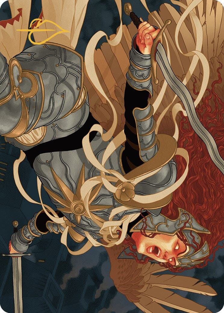 Aurelia, the Law Above Art Card (41/49) (Gold-Stamped Signature) [Murders at Karlov Manor Art Series] MTG Single Magic: The Gathering  | Multizone: Comics And Games