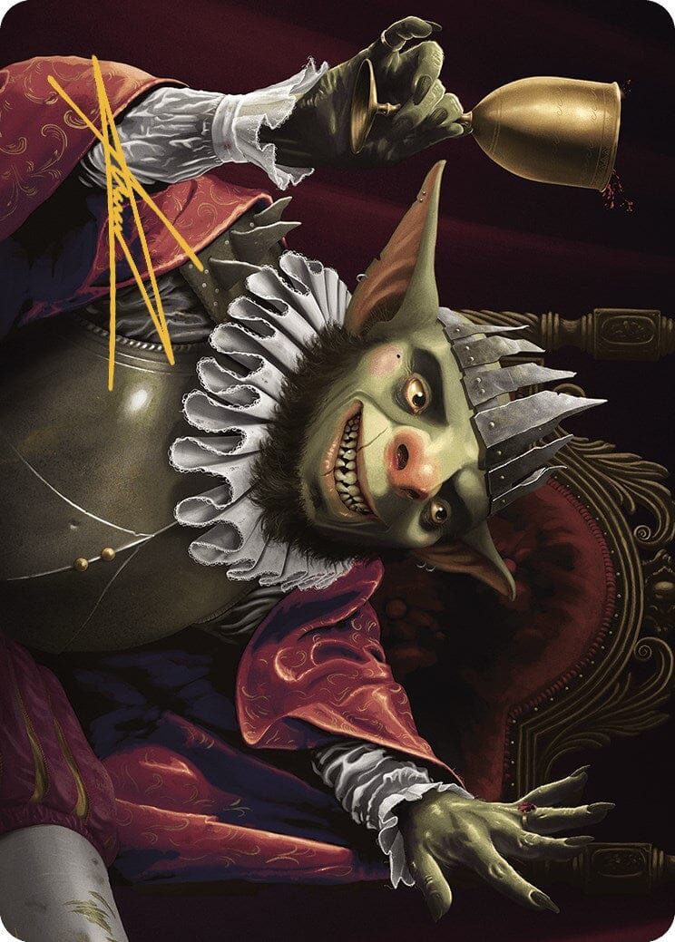 Krenko, Baron of Tin Street Art Card (Gold-Stamped Signature) [Murders at Karlov Manor Art Series] MTG Single Magic: The Gathering  | Multizone: Comics And Games