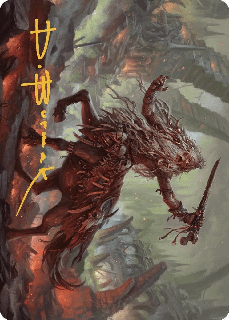 Yarus, Roar of the Old Gods Art Card (24/49) (Gold-Stamped Signature) [Murders at Karlov Manor Art Series] MTG Single Magic: The Gathering  | Multizone: Comics And Games