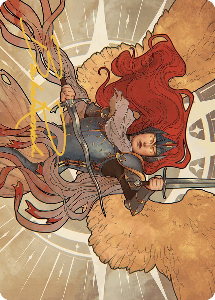 Aurelia, the Law Above Art Card (36/49) (Gold-Stamped Signature) [Murders at Karlov Manor Art Series] MTG Single Magic: The Gathering  | Multizone: Comics And Games