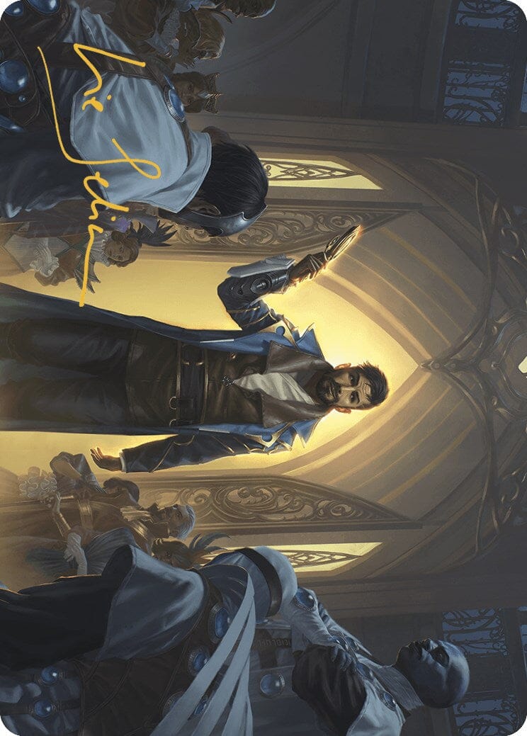 Auspicious Arrival Art Card (Gold-Stamped Signature) [Murders at Karlov Manor Art Series] MTG Single Magic: The Gathering  | Multizone: Comics And Games