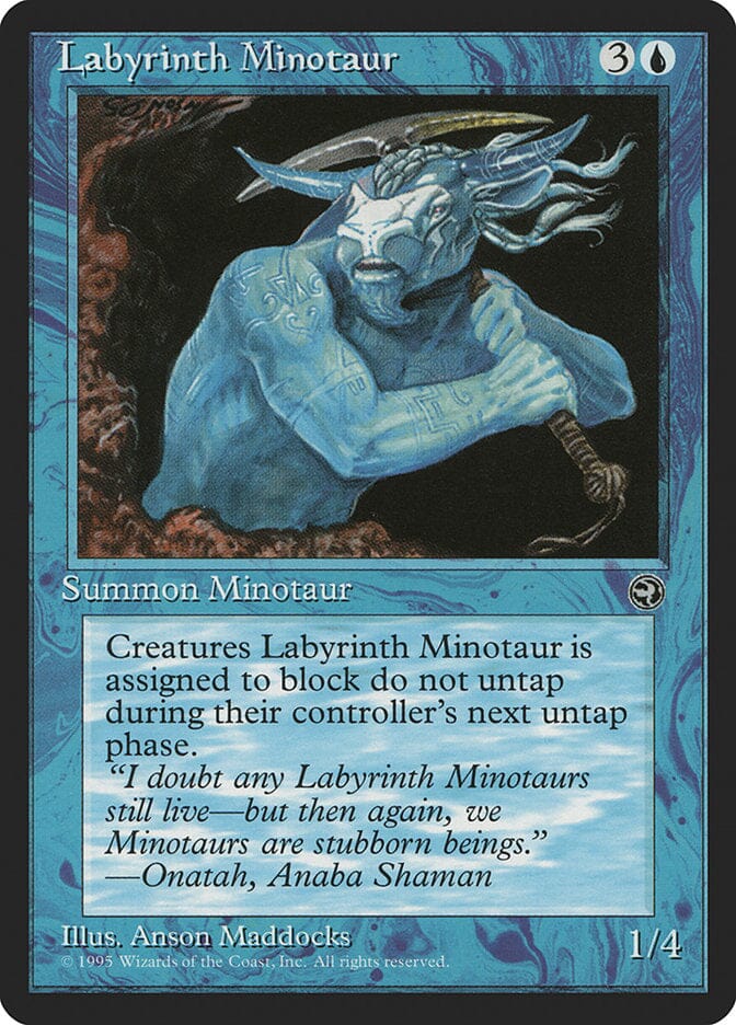 Labyrinth Minotaur (Onatah Flavor Text) [Homelands] MTG Single Magic: The Gathering  | Multizone: Comics And Games