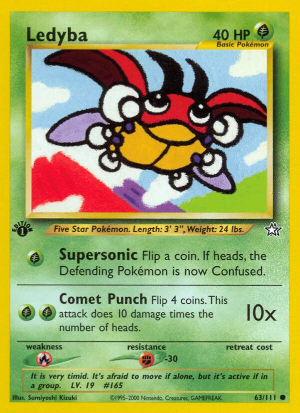 Ledyba (63/111) [Neo Genesis 1st Edition] Pokemon Single Pokémon  | Multizone: Comics And Games