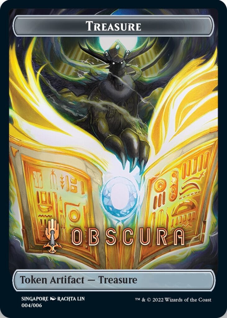 Treasure Token (Obscura) (Southeast Asia Artists) [Streets of New Capenna Tokens] MTG Single Magic: The Gathering  | Multizone: Comics And Games