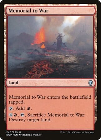 Memorial to War [Dominaria] MTG Single Magic: The Gathering  | Multizone: Comics And Games