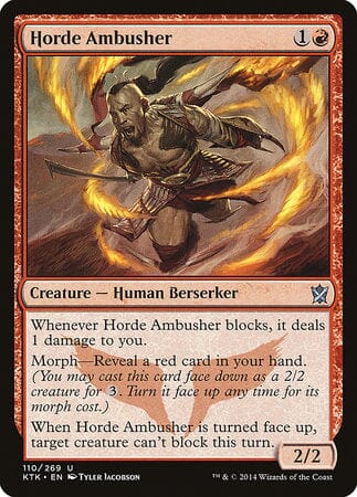 Horde Ambusher [Khans of Tarkir] MTG Single Magic: The Gathering  | Multizone: Comics And Games