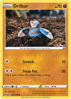Drilbur (091/185) [Sword & Shield: Vivid Voltage] Pokemon Single Pokémon  | Multizone: Comics And Games