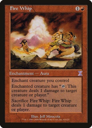 Fire Whip [Time Spiral Timeshifted] MTG Single Magic: The Gathering  | Multizone: Comics And Games