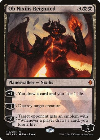 Ob Nixilis Reignited [Battle for Zendikar] MTG Single Magic: The Gathering  | Multizone: Comics And Games