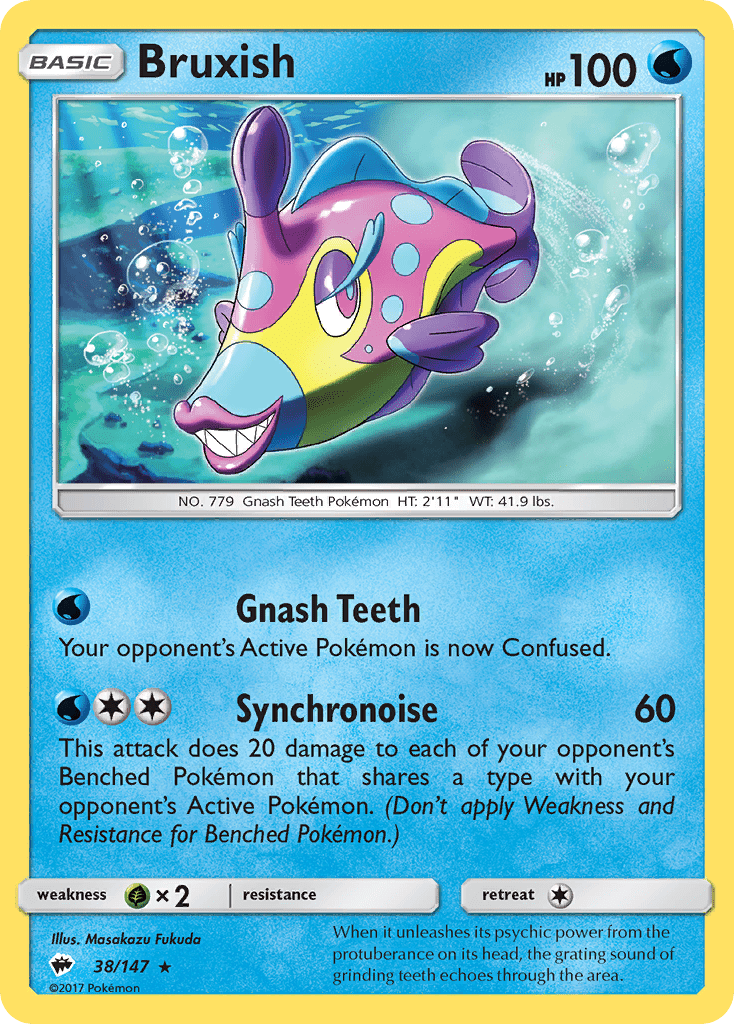 Bruxish (38/147) [Sun & Moon: Burning Shadows] Pokemon Single Pokémon  | Multizone: Comics And Games
