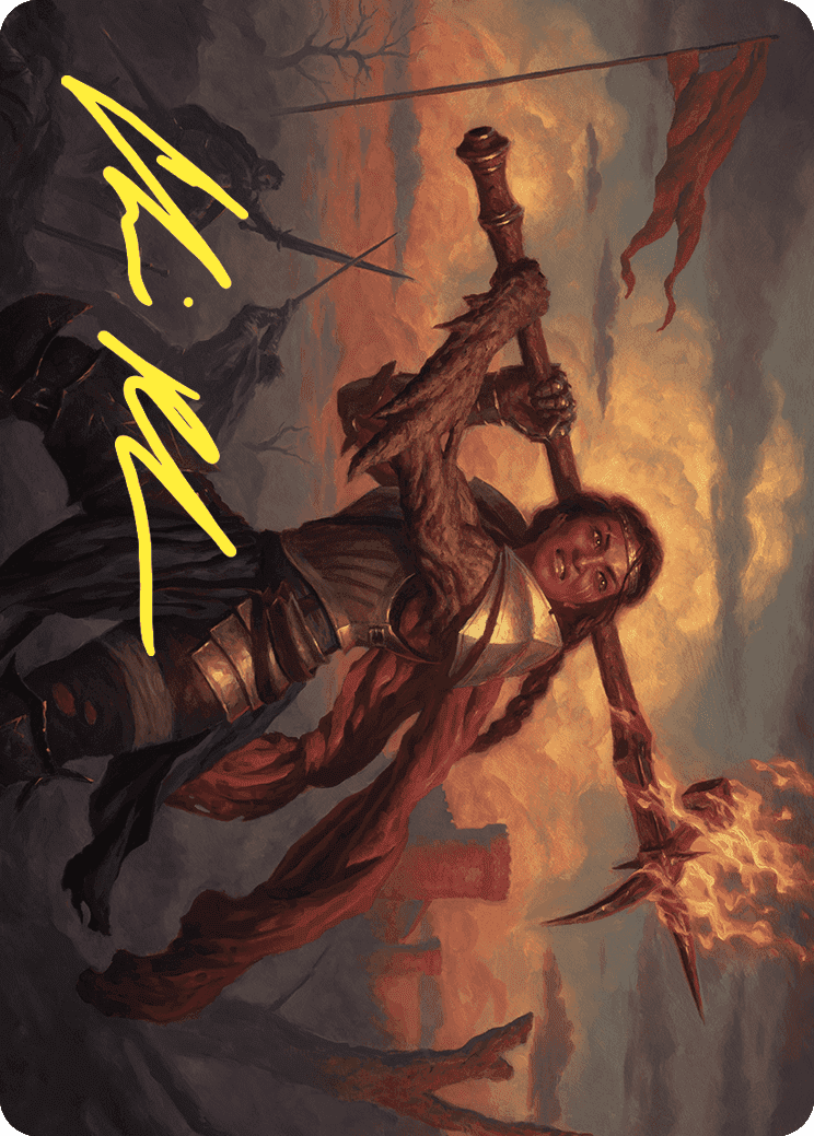 Imodane, the Pyrohammer Art Card (Gold-Stamped Signature) [Wilds of Eldraine Art Series] MTG Single Magic: The Gathering  | Multizone: Comics And Games