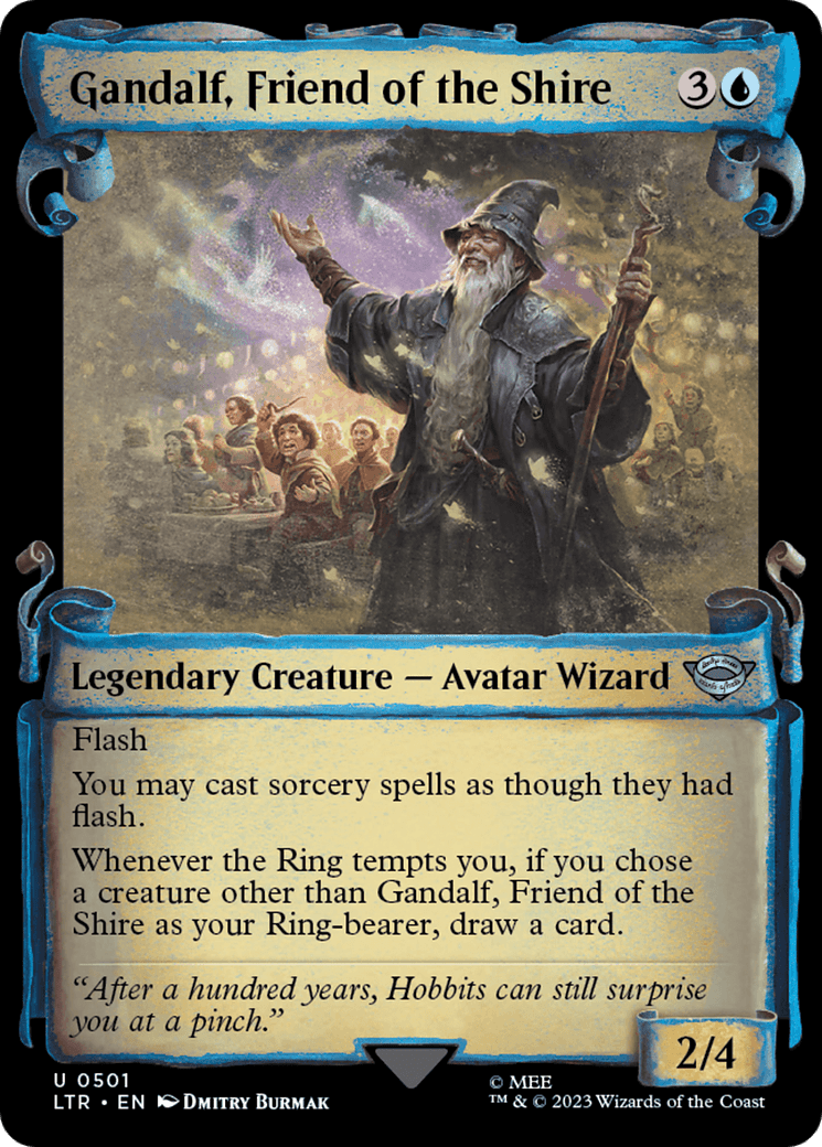 Gandalf, Friend of the Shire [The Lord of the Rings: Tales of Middle-Earth Showcase Scrolls] MTG Single Magic: The Gathering  | Multizone: Comics And Games