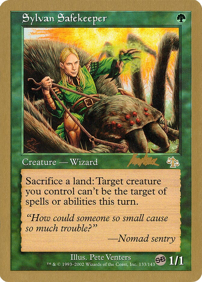 Sylvan Safekeeper (Brian Kibler) (SB) [World Championship Decks 2002] MTG Single Magic: The Gathering  | Multizone: Comics And Games
