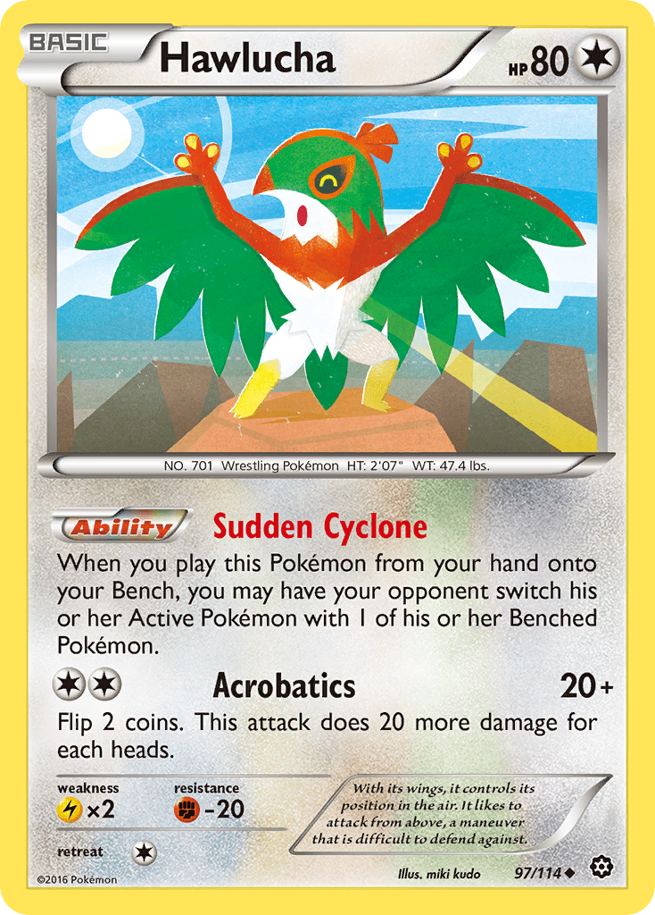 Hawlucha (97/114) [XY: Steam Siege] Pokemon Single Pokémon  | Multizone: Comics And Games