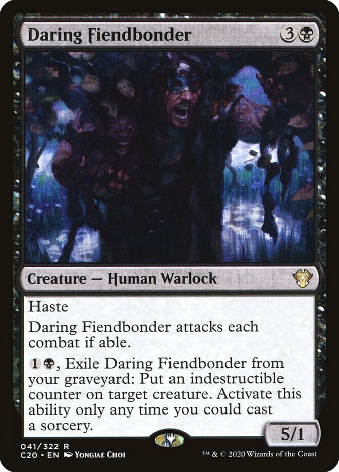 Daring Fiendbonder [Commander 2020] MTG Single Magic: The Gathering  | Multizone: Comics And Games