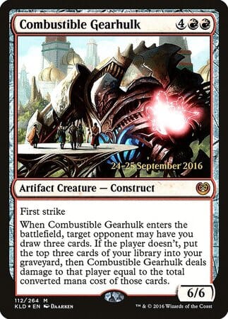 Combustible Gearhulk [Kaladesh Promos] MTG Single Magic: The Gathering  | Multizone: Comics And Games