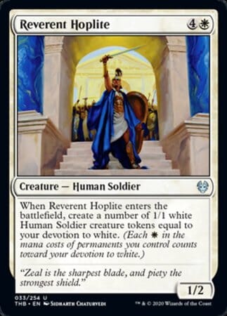 Reverent Hoplite [Theros Beyond Death] MTG Single Magic: The Gathering  | Multizone: Comics And Games