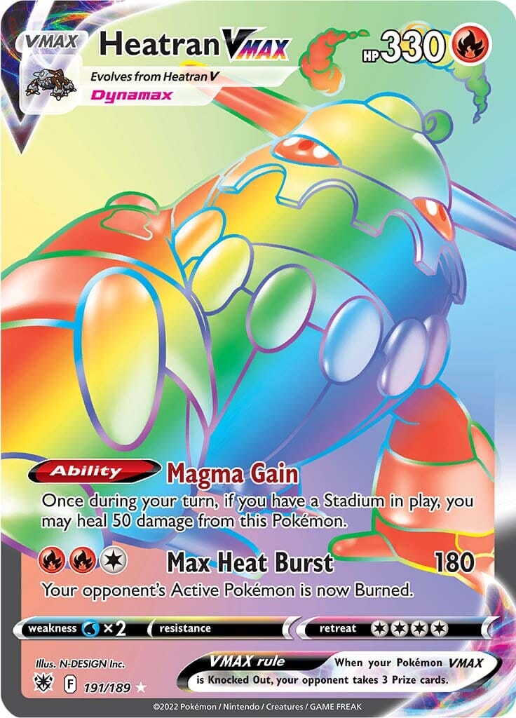 Heatran VMAX (191/189) [Sword & Shield: Astral Radiance] Pokemon Single Pokémon  | Multizone: Comics And Games
