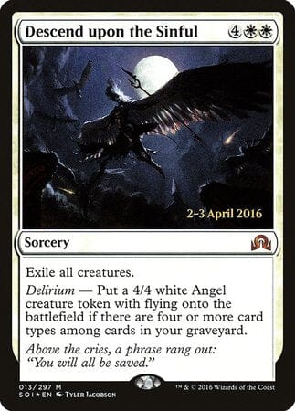 Descend upon the Sinful [Shadows over Innistrad Promos] MTG Single Magic: The Gathering  | Multizone: Comics And Games