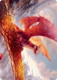 Goldspan Dragon Art Card (Gold-Stamped Signature) [Kaldheim: Art Series] MTG Single Magic: The Gathering  | Multizone: Comics And Games