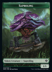 Saproling // Badger Double-sided Token [Dominaria United Tokens] MTG Single Magic: The Gathering  | Multizone: Comics And Games
