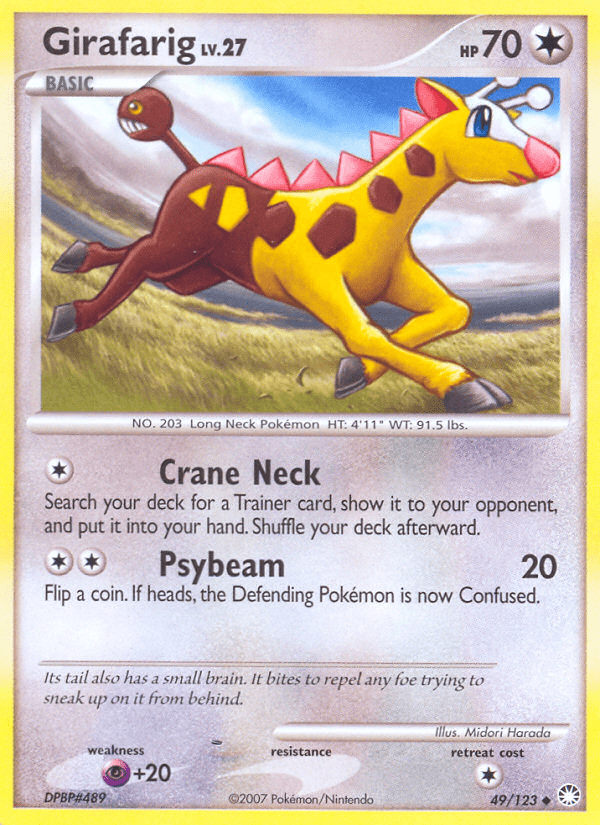 Girafarig (49/123) [Diamond & Pearl: Mysterious Treasures] Pokemon Single Pokémon  | Multizone: Comics And Games
