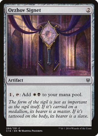 Orzhov Signet [Commander 2016] MTG Single Magic: The Gathering  | Multizone: Comics And Games