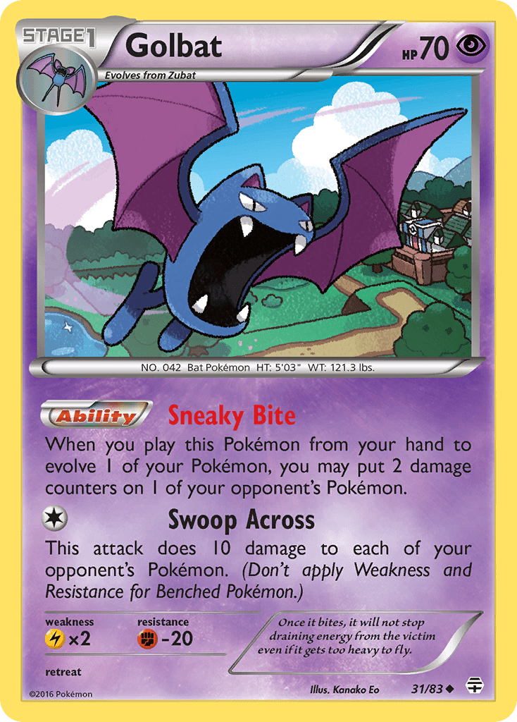 Golbat (31/83) [XY: Generations] Pokemon Single Pokémon  | Multizone: Comics And Games