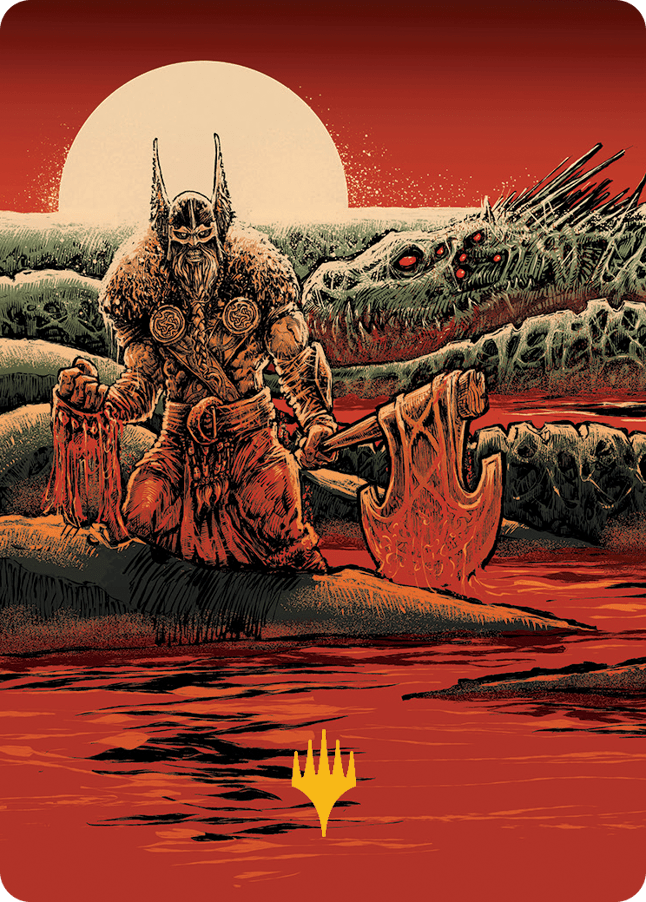 Fynn, the Fangbearer Art Card (Gold-Stamped Signature) [March of the Machine Art Series] MTG Single Magic: The Gathering  | Multizone: Comics And Games