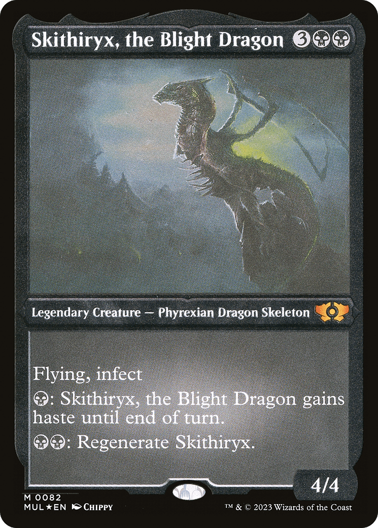 Skithiryx, the Blight Dragon (Foil Etched) [Multiverse Legends] MTG Single Magic: The Gathering  | Multizone: Comics And Games